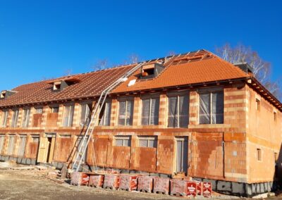 Realizace střechy v rámci subdodávky MŠ Drahelčice