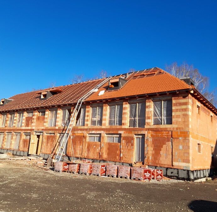 Realizace střechy v rámci subdodávky MŠ Drahelčice